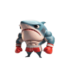 ボクシングサメの日常メルトダウンショー,（個別スタンプ：24）