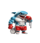 ボクシングサメの日常メルトダウンショー,（個別スタンプ：26）