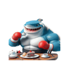 ボクシングサメの日常メルトダウンショー,（個別スタンプ：28）