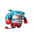 ボクシングサメの日常メルトダウンショー,（個別スタンプ：30）