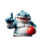 ボクシングサメの日常メルトダウンショー,（個別スタンプ：31）