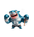 ボクシングサメの日常メルトダウンショー,（個別スタンプ：32）