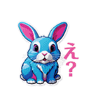 カラフルうさぎの日常（個別スタンプ：15）