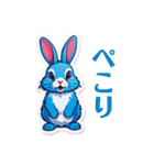 カラフルうさぎの日常（個別スタンプ：16）