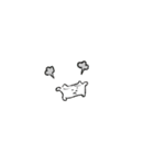 ふとった猫と小さな猫（個別スタンプ：6）