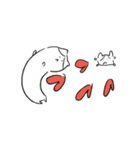 ふとった猫と小さな猫（個別スタンプ：21）