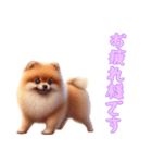 [お疲れ様です専用]ポメラニアン（個別スタンプ：4）