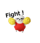 動く 3D擦れうさぎ5（個別スタンプ：3）