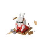 動く 3D擦れうさぎ5（個別スタンプ：14）