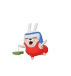 動く 3D擦れうさぎ5（個別スタンプ：15）