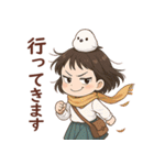 女の子と小鳥 秋がいっぱい♪（個別スタンプ：14）