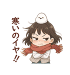 女の子と小鳥 秋がいっぱい♪（個別スタンプ：15）