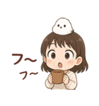 女の子と小鳥 秋がいっぱい♪（個別スタンプ：26）