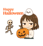 女の子と小鳥 秋がいっぱい♪（個別スタンプ：31）