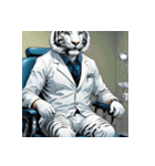 ホワイトタイガーの新日常12（個別スタンプ：4）