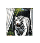 ホワイトタイガーの新日常12（個別スタンプ：6）