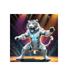 ホワイトタイガーの新日常12（個別スタンプ：10）