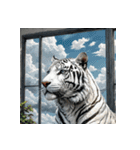 ホワイトタイガーの新日常12（個別スタンプ：13）