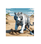 ホワイトタイガーの新日常12（個別スタンプ：21）