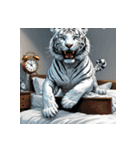 ホワイトタイガーの新日常12（個別スタンプ：22）