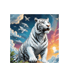 ホワイトタイガーの新日常12（個別スタンプ：26）