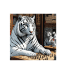 ホワイトタイガーの新日常12（個別スタンプ：28）