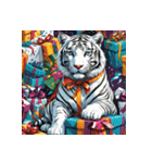 ホワイトタイガーの新日常12（個別スタンプ：32）