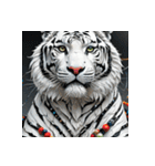 ホワイトタイガーの新日常12（個別スタンプ：34）