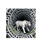 ホワイトタイガーの新日常12（個別スタンプ：35）