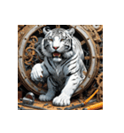ホワイトタイガーの新日常12（個別スタンプ：38）