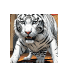 ホワイトタイガーの新日常12（個別スタンプ：39）