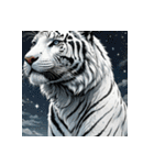 ホワイトタイガーの新日常12（個別スタンプ：40）