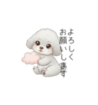 トイプードル（子育て中に使いやすい敬語）（個別スタンプ：4）