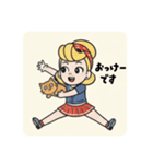 まるまるのアメリカフレンドとねこちゃん1（個別スタンプ：6）