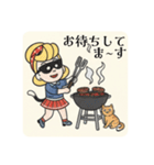 まるまるのアメリカフレンドとねこちゃん1（個別スタンプ：18）