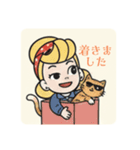 まるまるのアメリカフレンドとねこちゃん1（個別スタンプ：21）