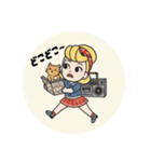 まるまるのアメリカフレンドとねこちゃん1（個別スタンプ：25）