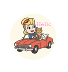 まるまるのアメリカフレンドとねこちゃん1（個別スタンプ：33）