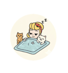 まるまるのアメリカフレンドとねこちゃん1（個別スタンプ：40）