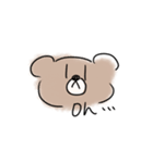 オタクの描く、くまおちゃん！2！！（個別スタンプ：16）