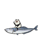 【秋】豆パンダ : 大人丁寧（個別スタンプ：33）