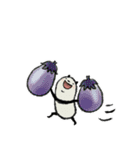 【秋】豆パンダ : 大人丁寧（個別スタンプ：34）