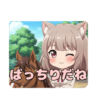 乗馬みなみちゃんスタンプ（個別スタンプ：4）