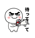 眉毛が太くて丸い人の日常（個別スタンプ：12）