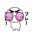 眉毛が太くて丸い人の日常（個別スタンプ：16）