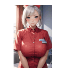 肉肉ケア女の子写真（個別スタンプ：4）