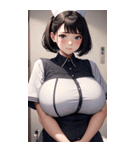 肉肉ケア女の子写真（個別スタンプ：5）