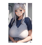 肉肉ケア女の子写真（個別スタンプ：12）