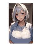 肉肉ケア女の子写真（個別スタンプ：15）