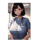 肉肉ケア女の子写真（個別スタンプ：16）